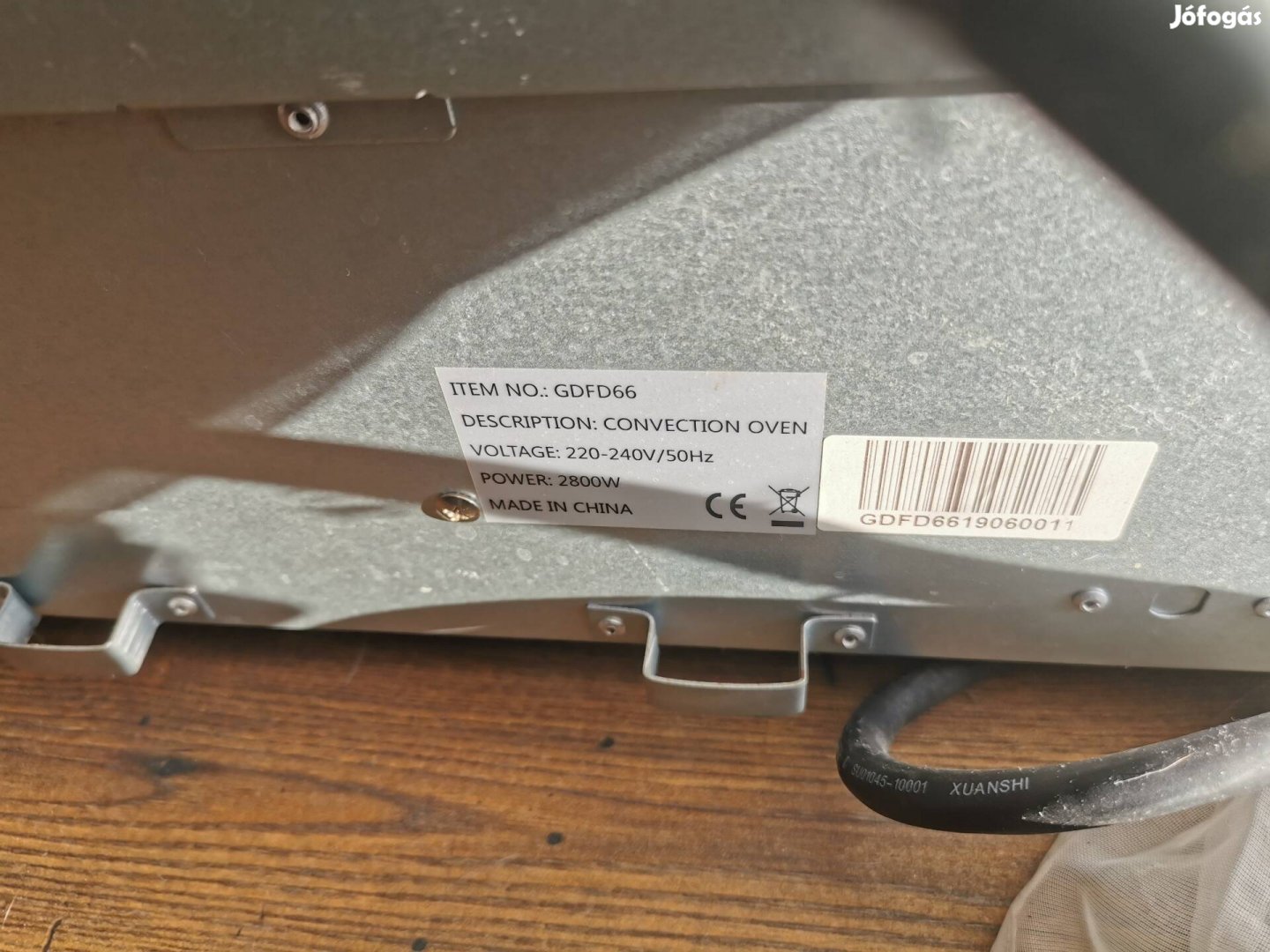 Hőlégkavarásos sütő