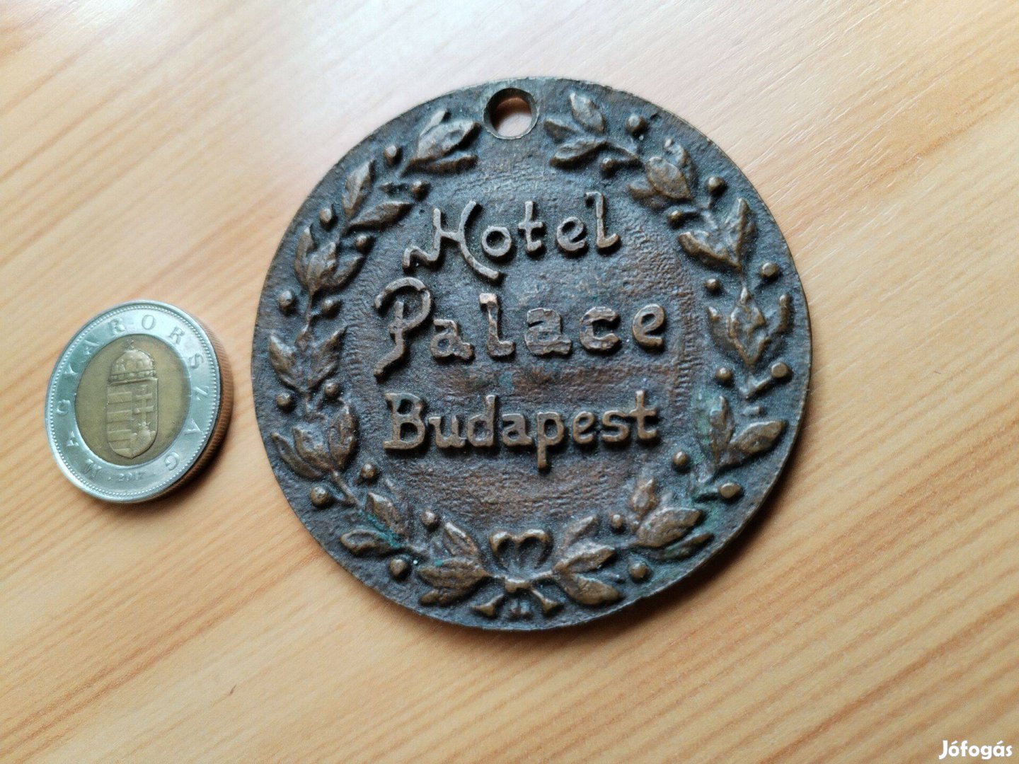 "Hotel Palace Budapest" régi bronz biléta