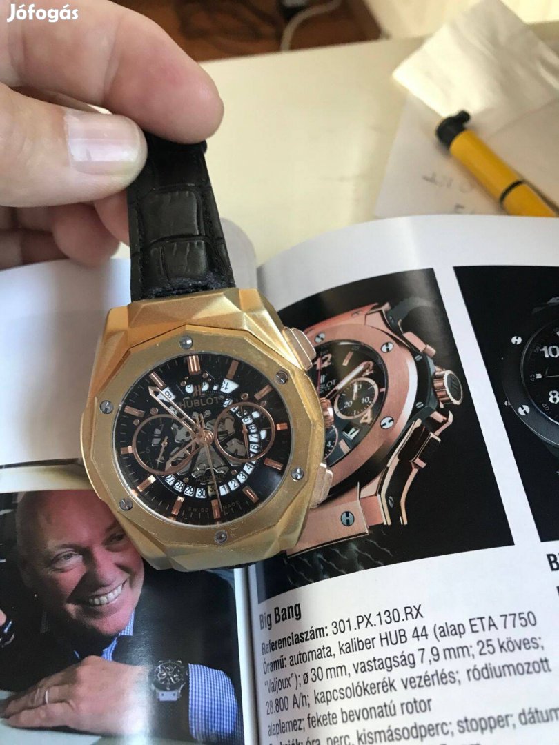 "Hublot"Aerofusion mechaikus(felhúzós) karóra!Alacsony áron!