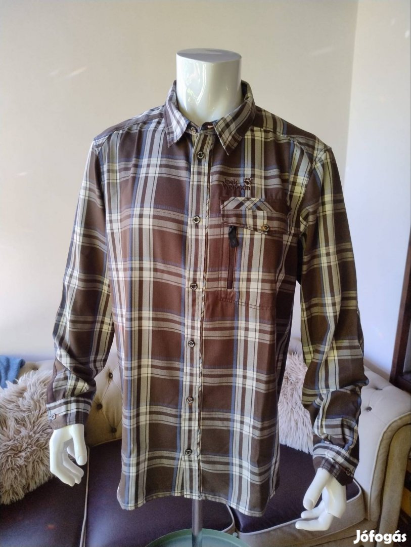 "Jack Wolfskin Men's Hemd Wichita Shirt Men Checks, férfi ing