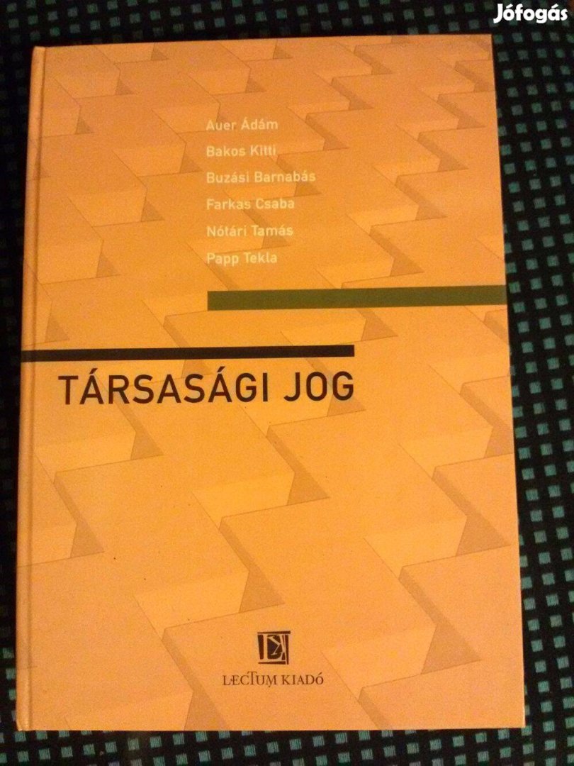 _Könyv = Társasági jog = Auer Bakos Buzási Farkas