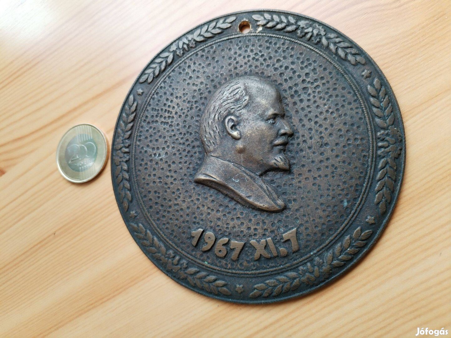 Lenin plakett 1967-es kiadású nagyméretű