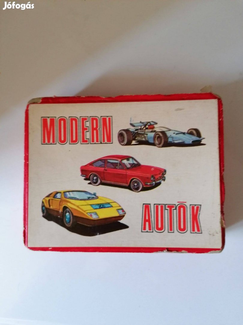 "Modern autók" autóskártya, 1973