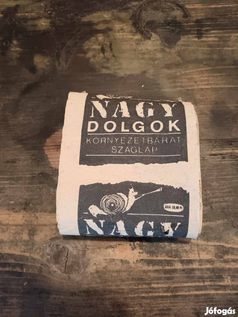 "Nagy dolgok, Környezetbarát szaglap" érdekes, egyedi kiadvány 1991-bő