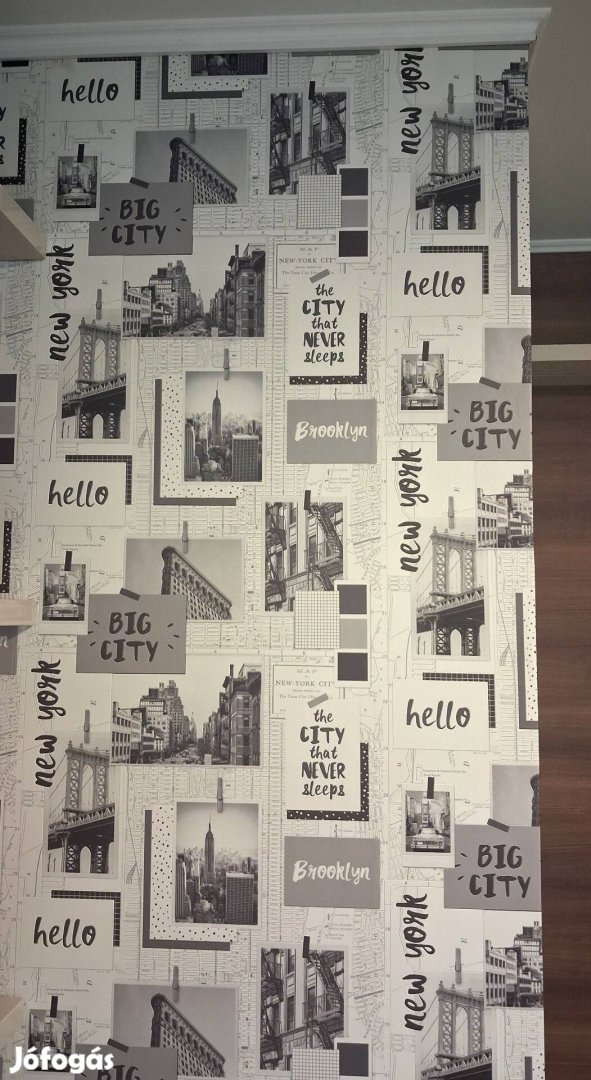 New York mintás tapéta
