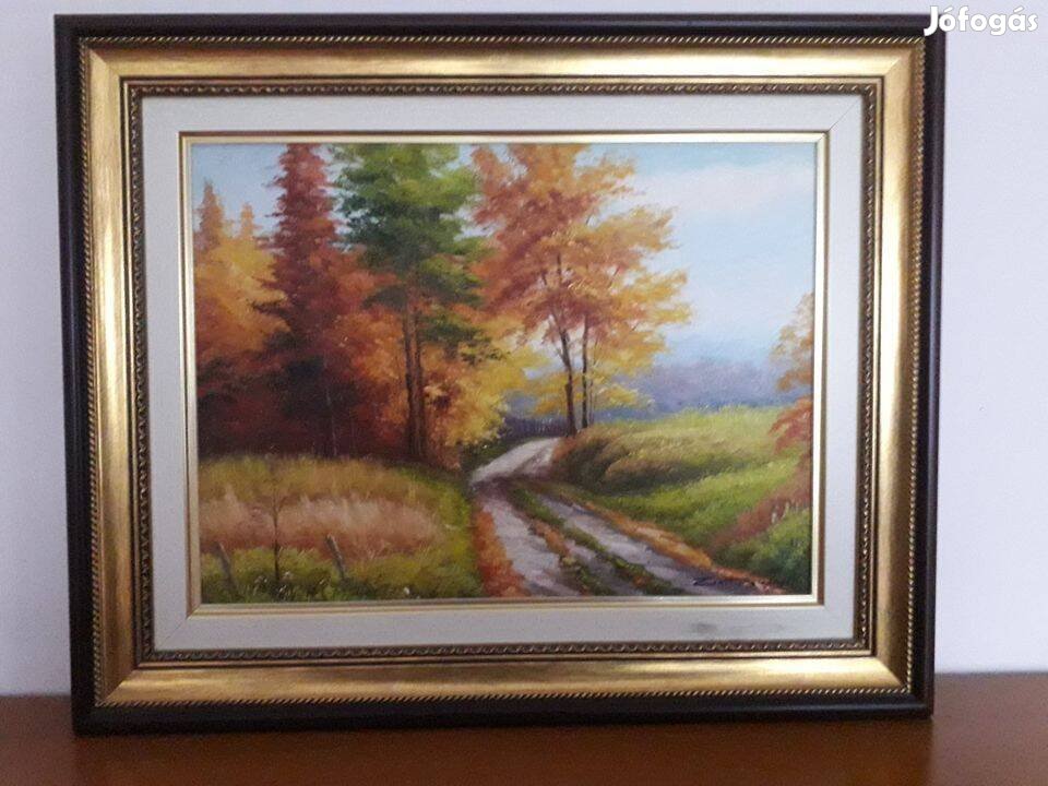 Ősz olaj vászon 30 x 40 cm