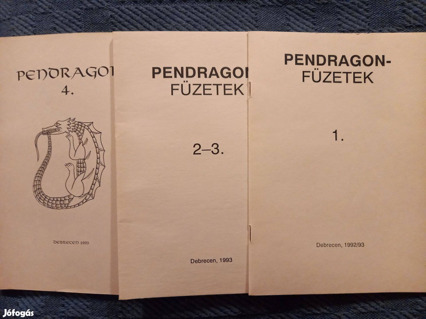 'Pendragon-füzetek' című sorozatból: 1-4 füzetek eladók