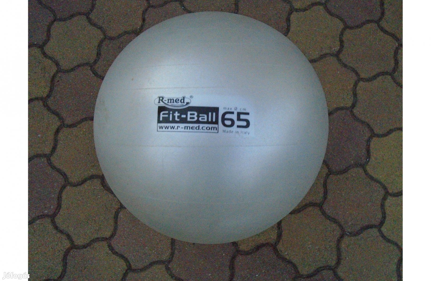 "R-med" Fit-Ball 65-ös, ezüst labda sportoláshoz - újszerű - Akció!!