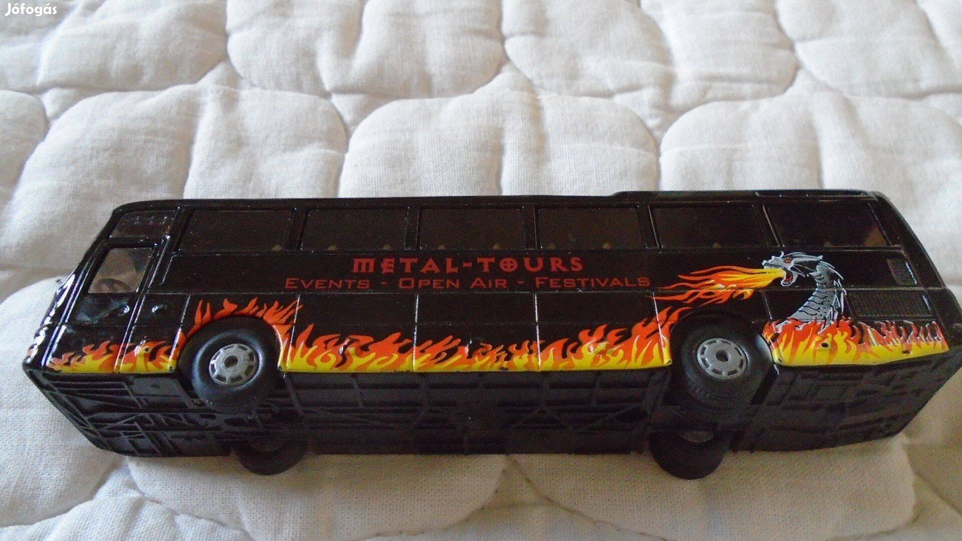 "Siku" - Sárkány-Metal Tours fekete fém busz - újszerű állapotú