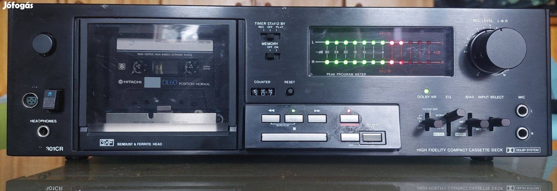 (Sony) Wega 301CR HIFI STEREO Cassette Deck Kazettás MAGNÓ Magnódeck