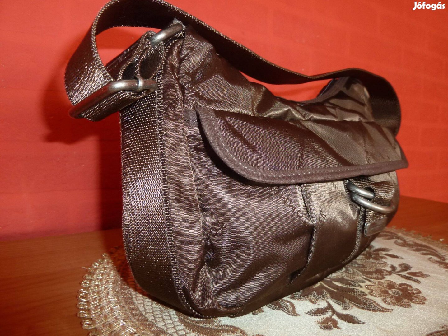 "Tommy Hilfiger" Eredeti Gyöngyvászon női táska 27x16x7cm