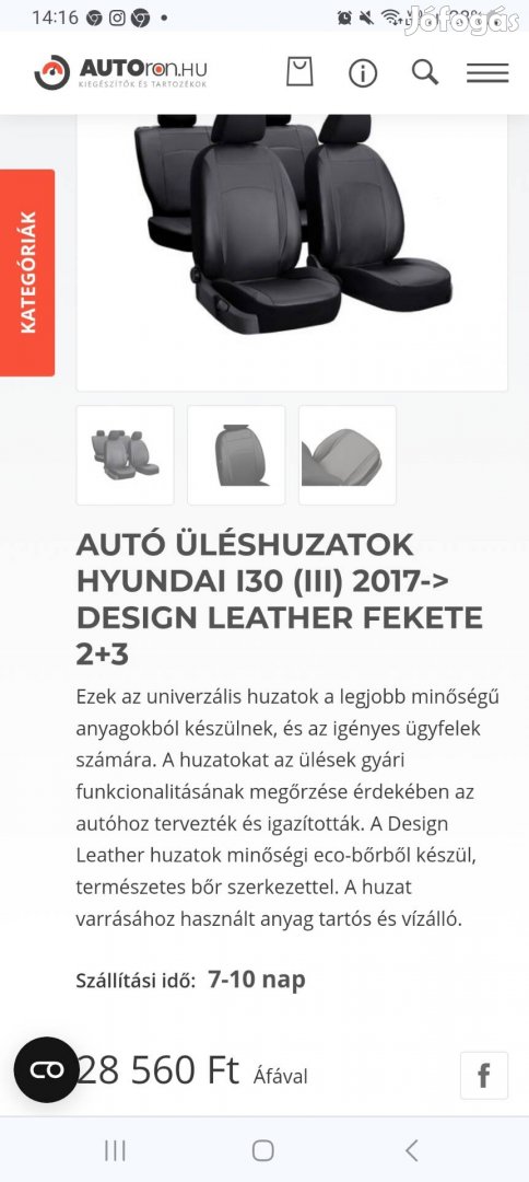 Üléshuzat  új eladó