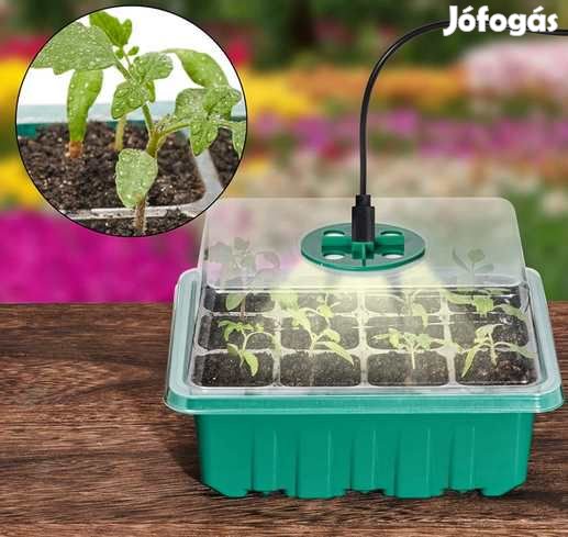 ltetőbox 12db-os Növényneveló Ledlámpával 4588