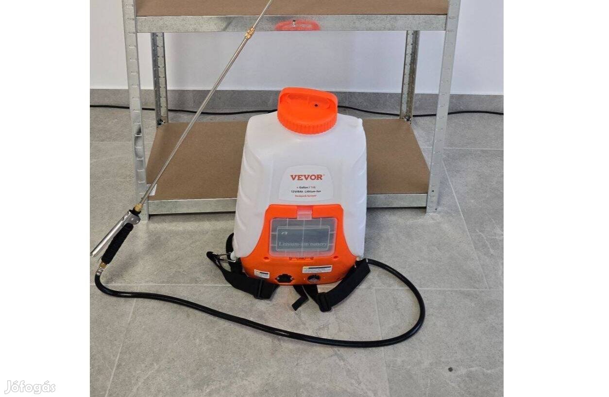 (Vevhun0029) Vevor 12V 8Ah Akkumulátoros Háti Permetező, 4,1 L/perc