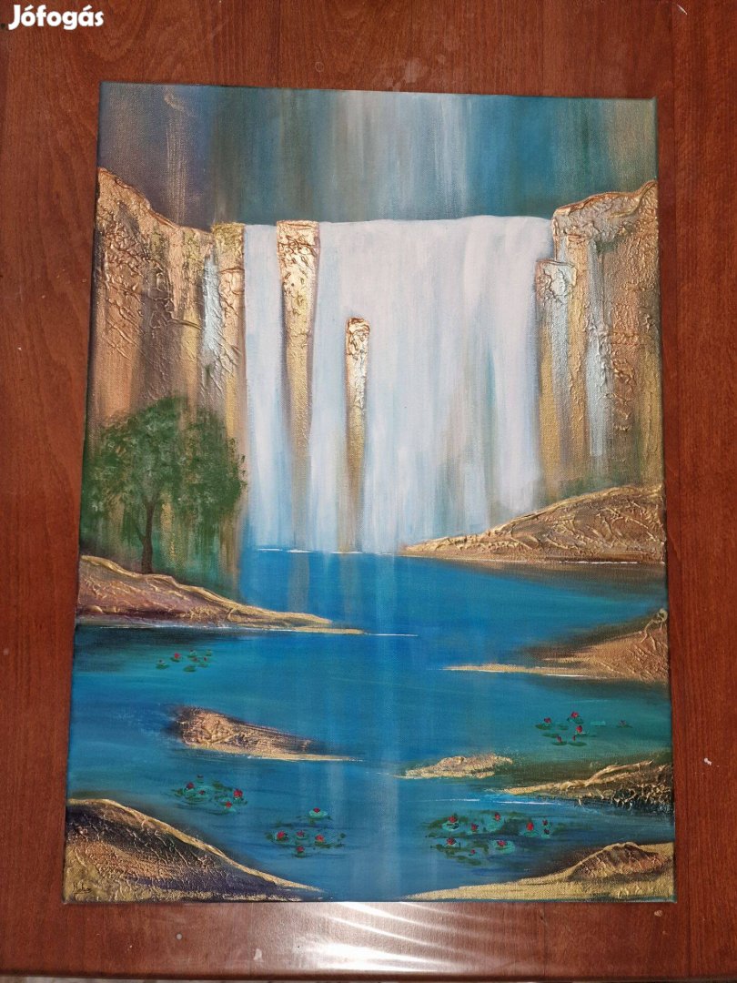 "Víz érintése " akril,vászon 50x70 cm