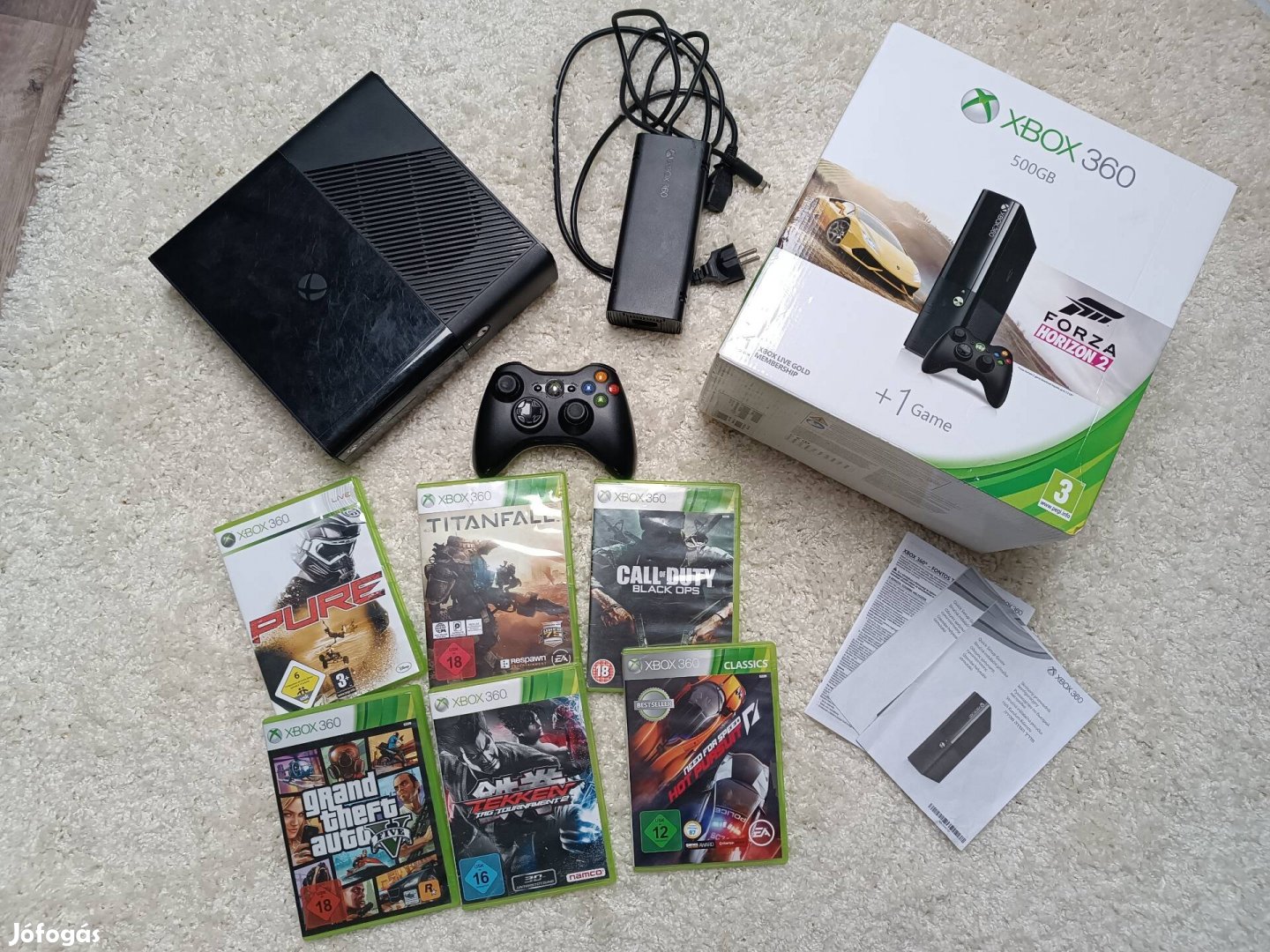 Xbox 360 500GB játékokkal