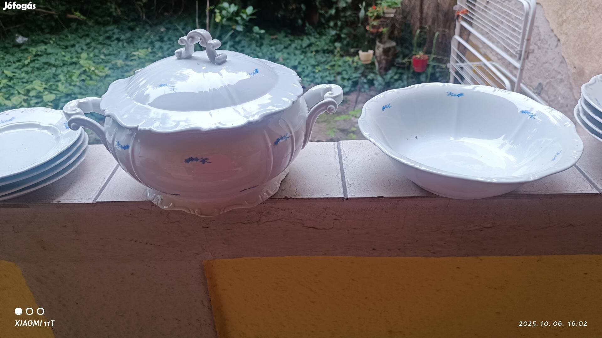 Zsolnay! Antik Zsolnay porcelán négyszemélyes étkészlet,mini