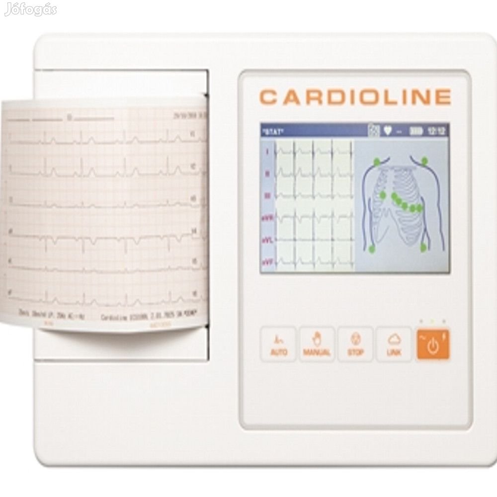 + CARDIOLINE EKG 100L FULL ( GLASGOW + EasyApp 5' szines kijelző