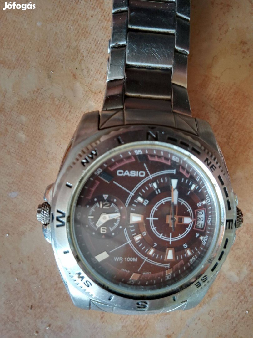 " Casio" fémszíjas karóra eladó