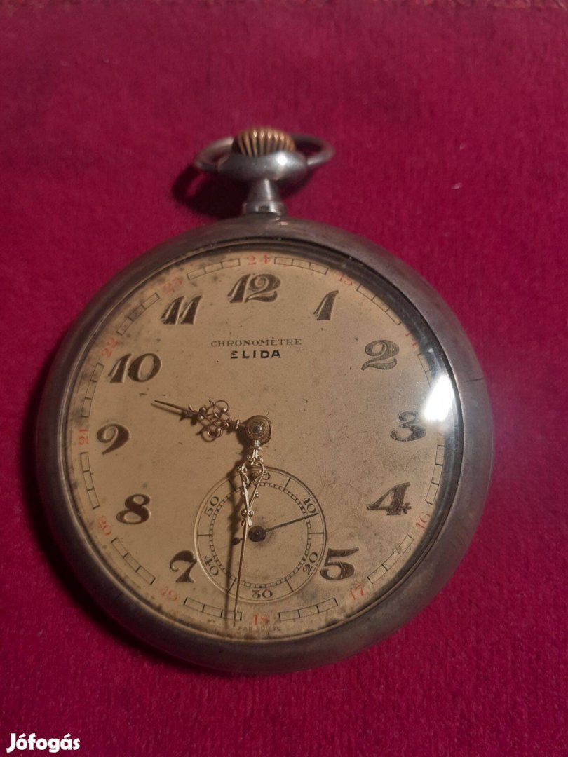 Elida ezüst zsebóra