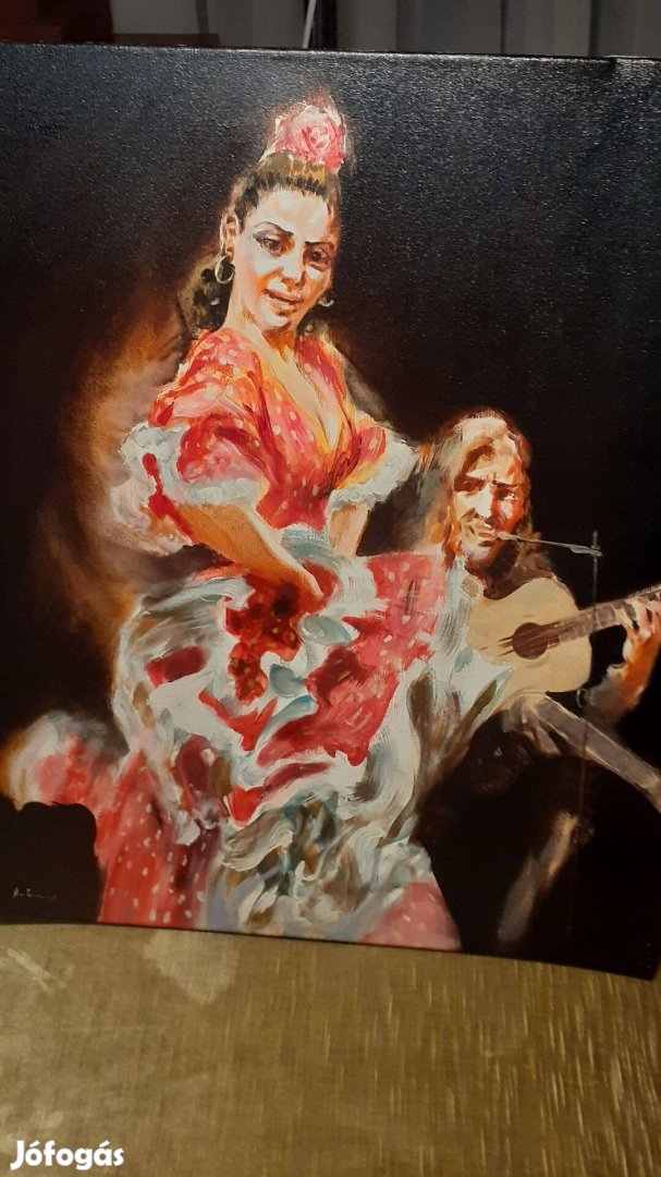 " Flamenco táncos hölgy " Olajfestmény vásznon Gago