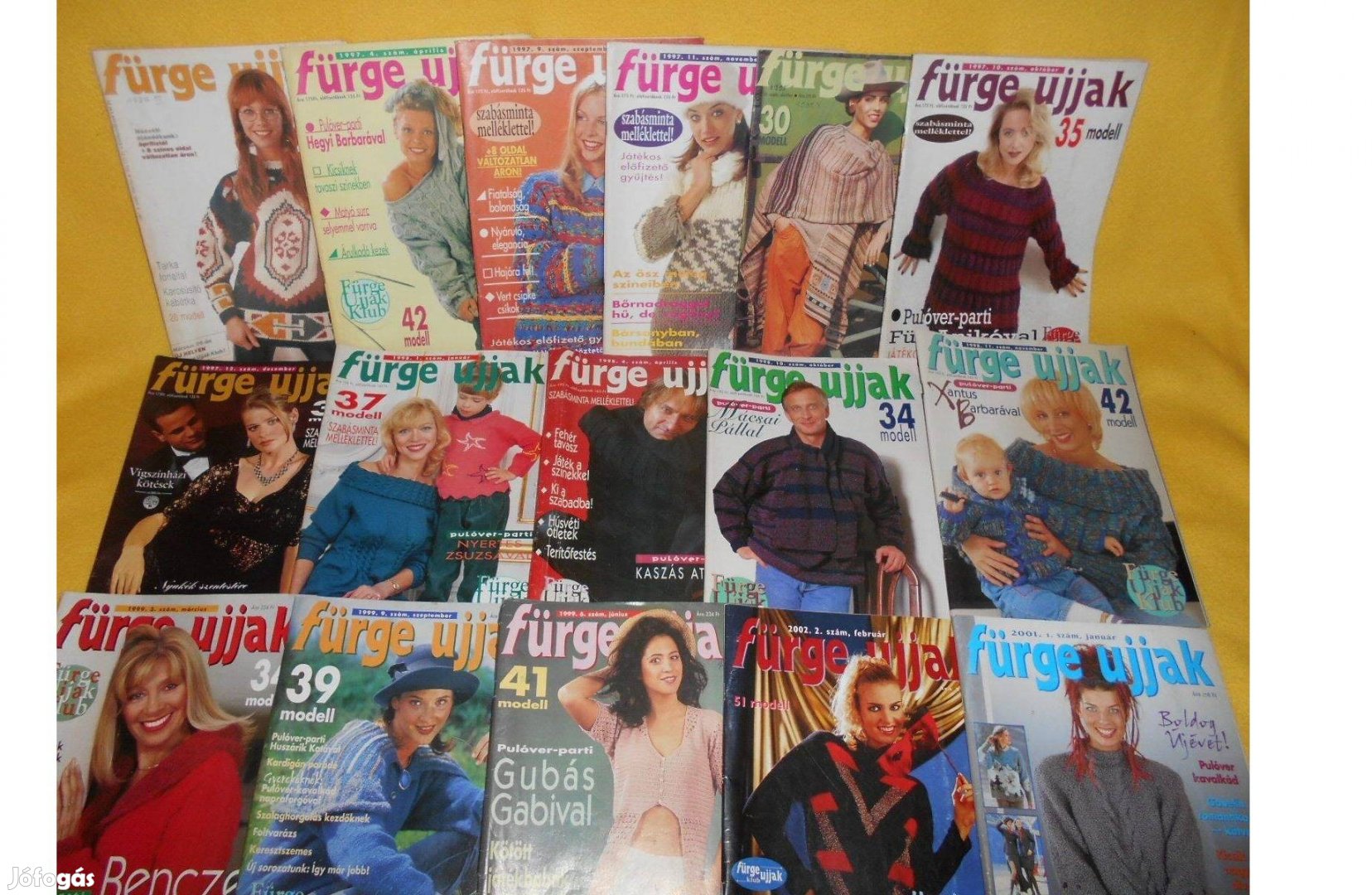 " Fürge Ujjak Magazin " Szép, hibátlan, 16 db. 1990 - 2000 év