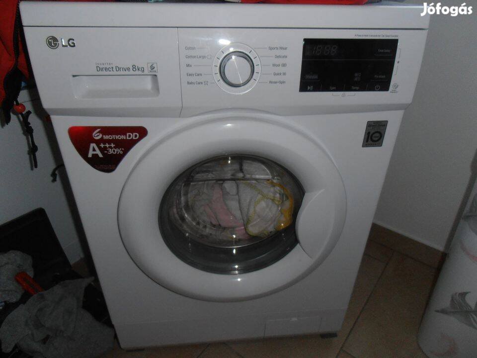 , Lg 8kg-os Diredt driveos mosógép 100.000Ft-ért ujpesten eladó!