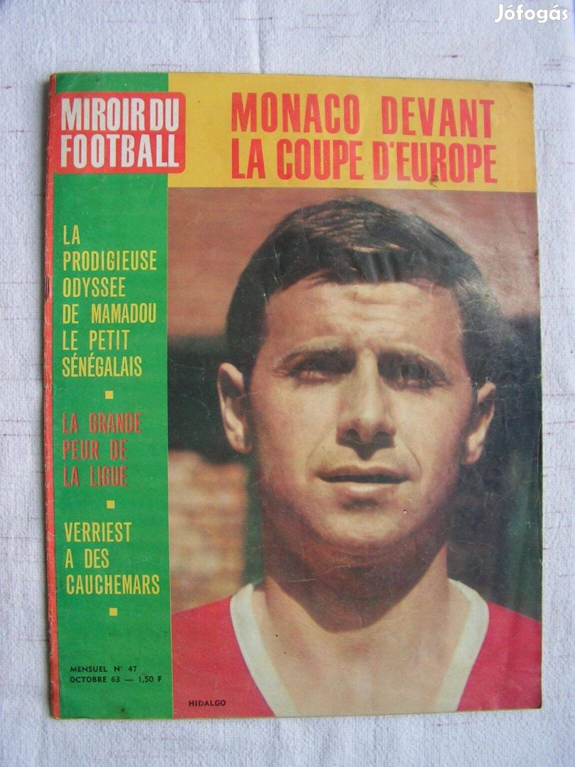 " Miroir du football " francia foci hetilap 1963 okt.- és ápr. száma