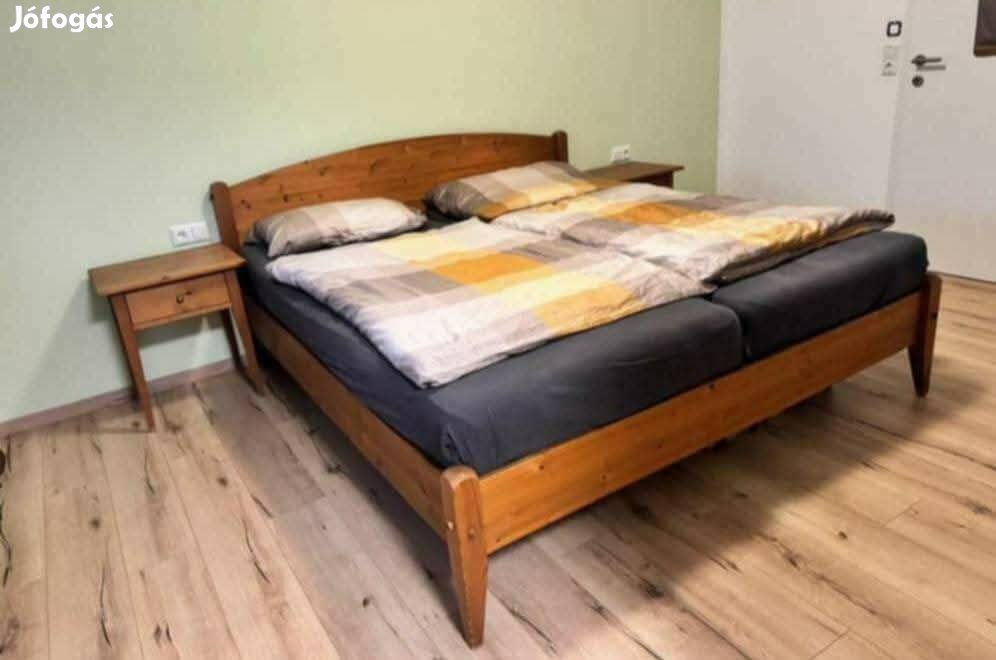 RaktárürítesMyflower kollekcióból, tömör fenyő franciaágy