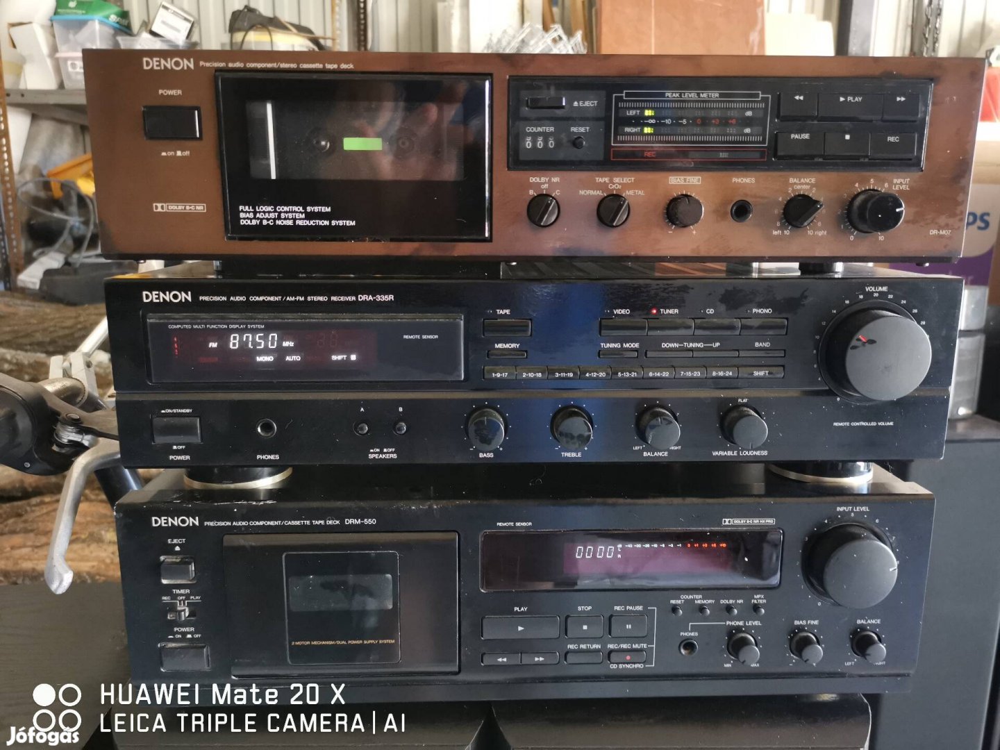 Retro Denon hifi  rendszer sztereó erősitővel 