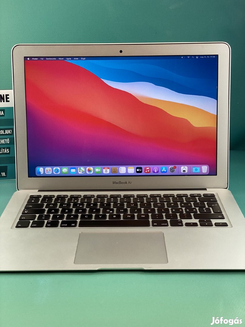 !! 1 ÉV GARANCIA !! Apple Macbook AIR ENG 128GB SSD Silver 2015