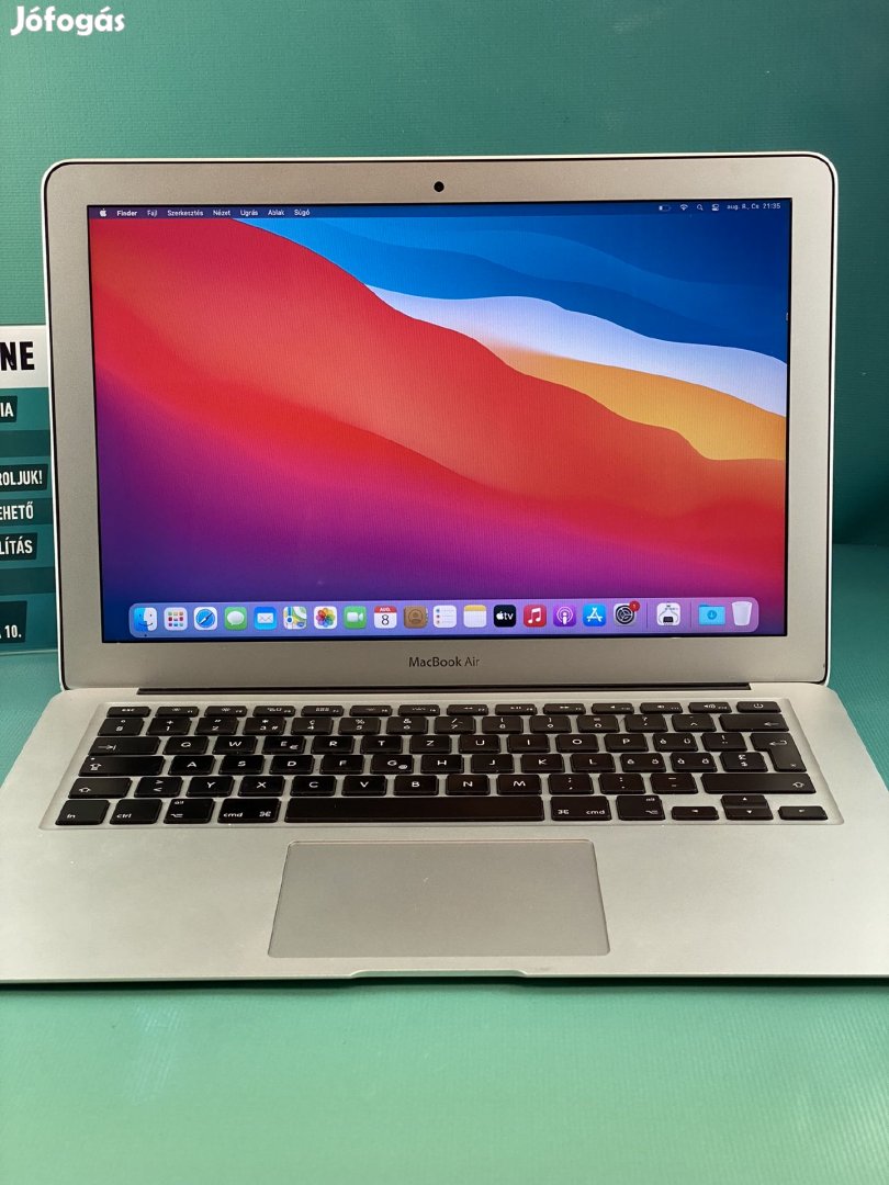 !! 1 ÉV GARANCIA !! Apple Macbook AIR ENG 128GB SSD Silver 2015