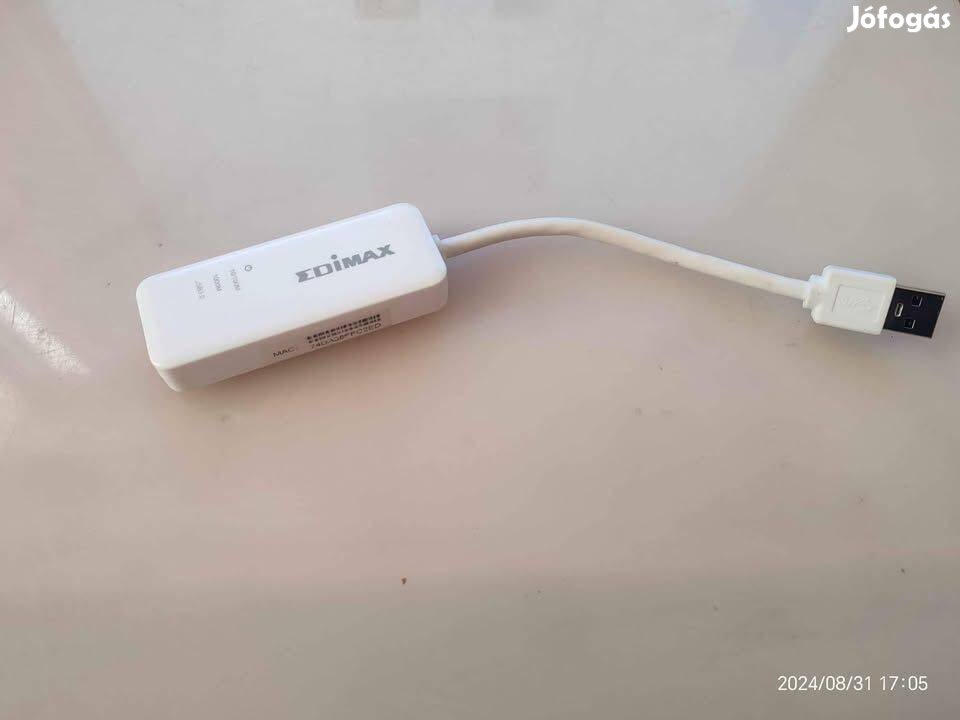 .::Akciós::. Edimax Hálózati adapter, A: USB 3.0, B: Ethernet