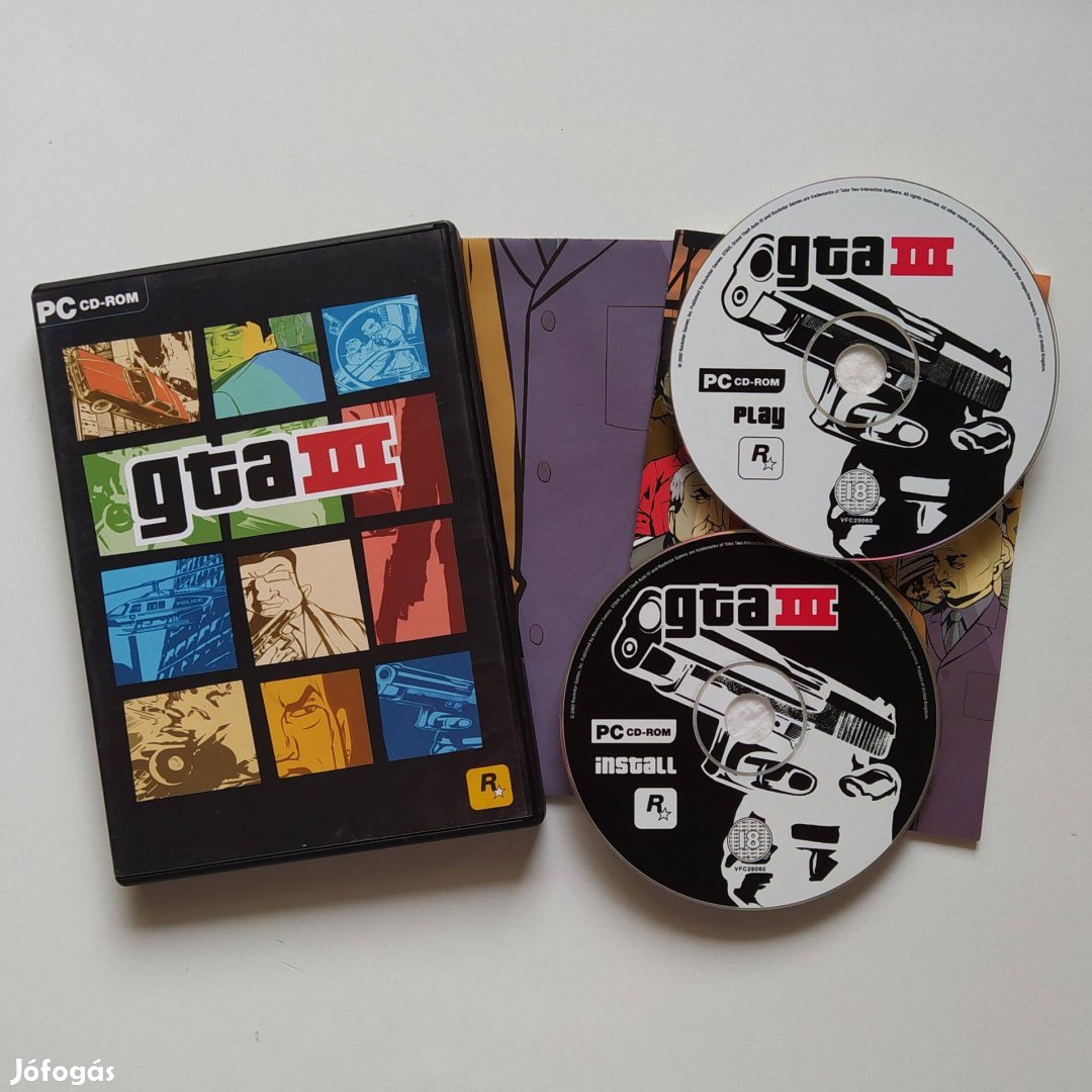 (elkelt) Grand Theft Auto III GTA 3 PC Játék