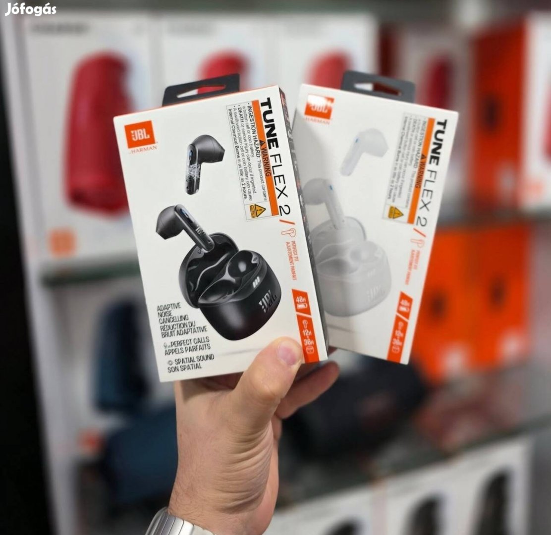 féláron bontatlan JBL Tune Flex2 fülhallgató 2 színben