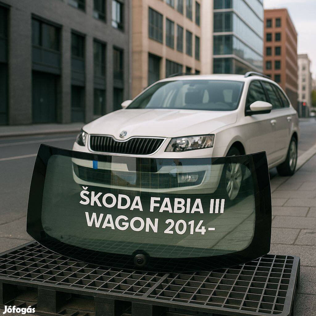 Škoda Fabia III Combi (Wagon) 2014- hátsó szélvédő 6V9845049