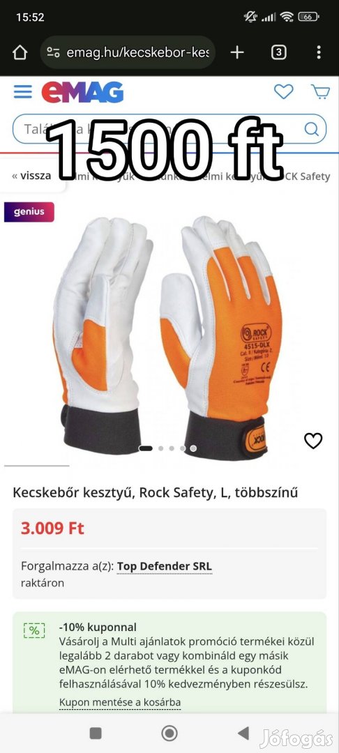 tartós kényelmes erős munkás kesztyű 