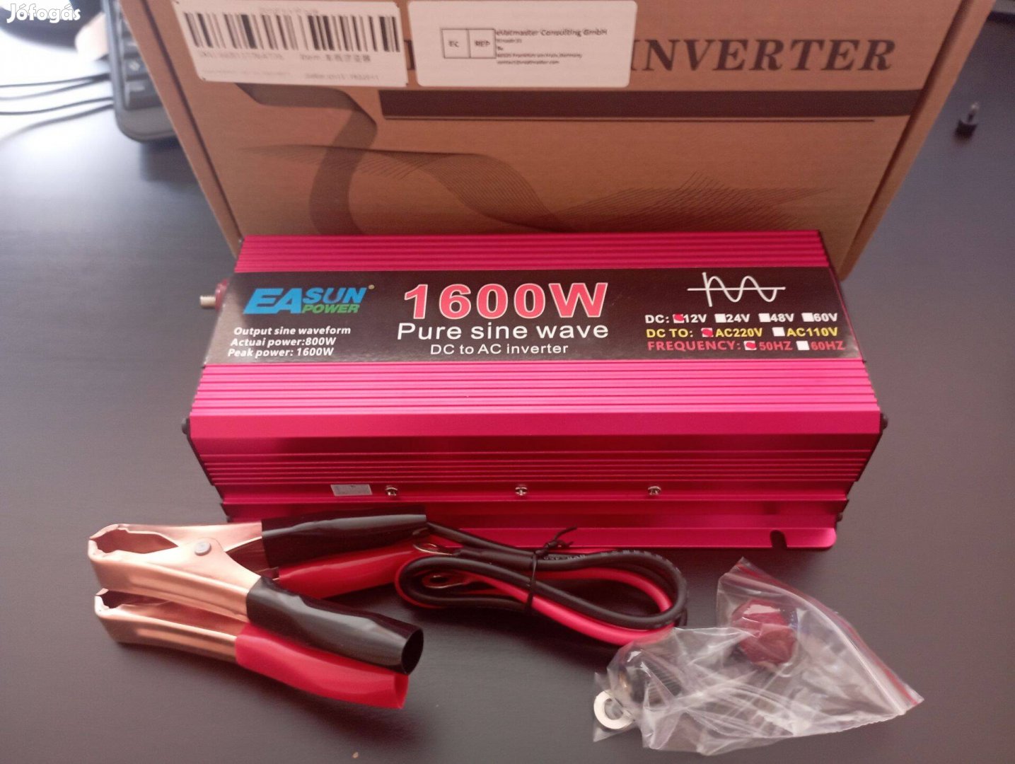 !új Tiszta színuszos inverter 1600/800 watt | garanciával