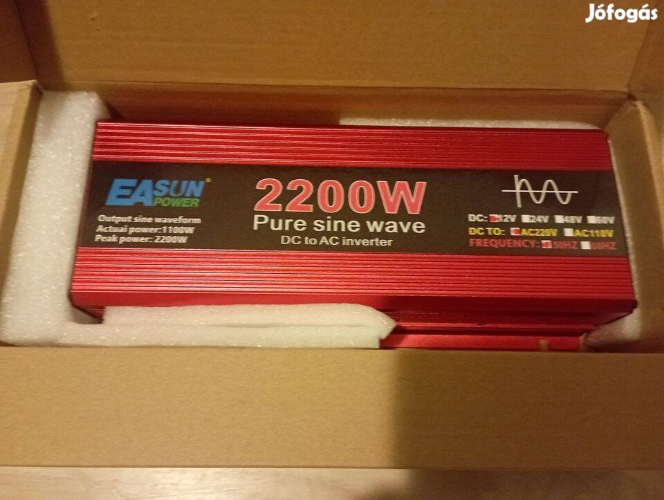 !új Tiszta színuszos inverter 2200/1100 watt | garanciával
