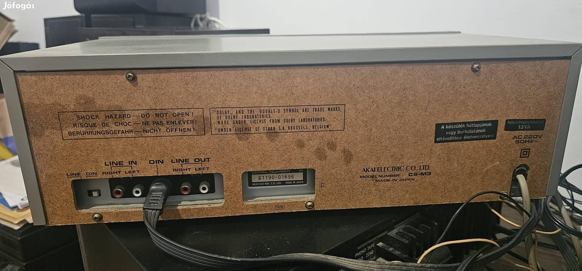 akai cs-m3 kazettás deck