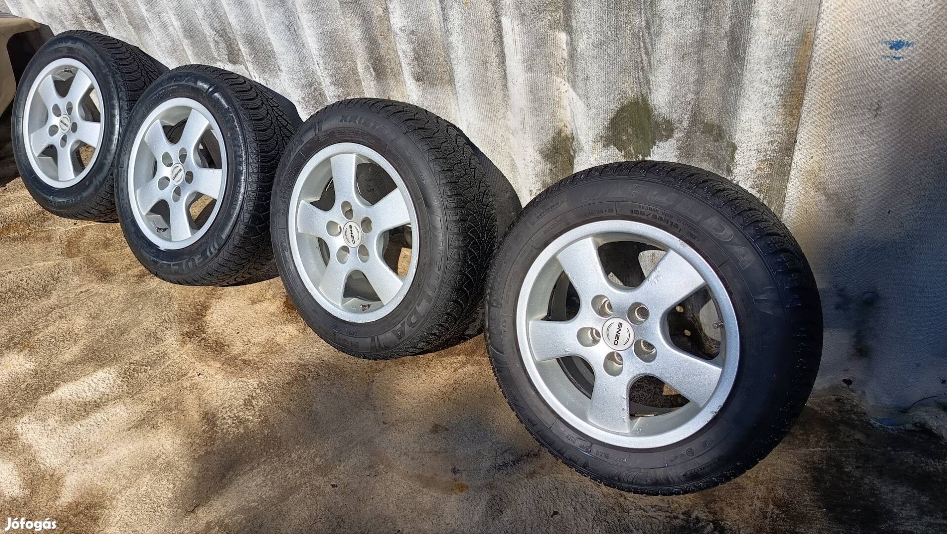 alfa 5x98 alufelni garnitúra 185/65 R15 téli gumi 