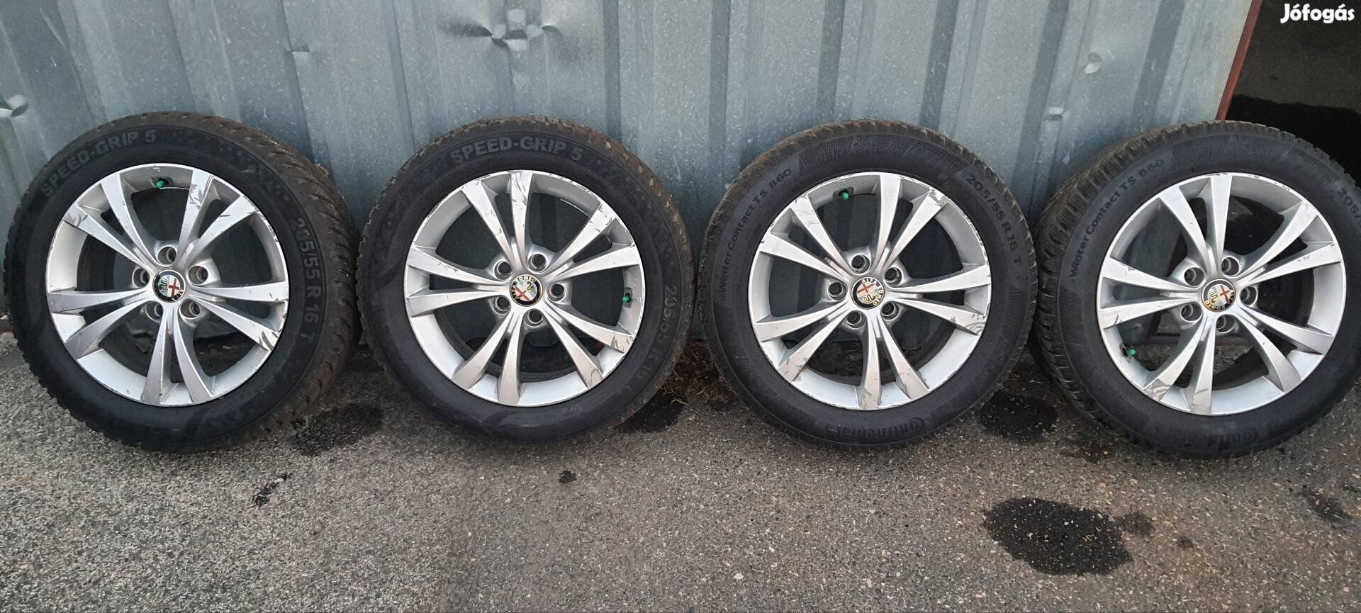 alfa giulietta 5x110 R16 téli gumi alufelni