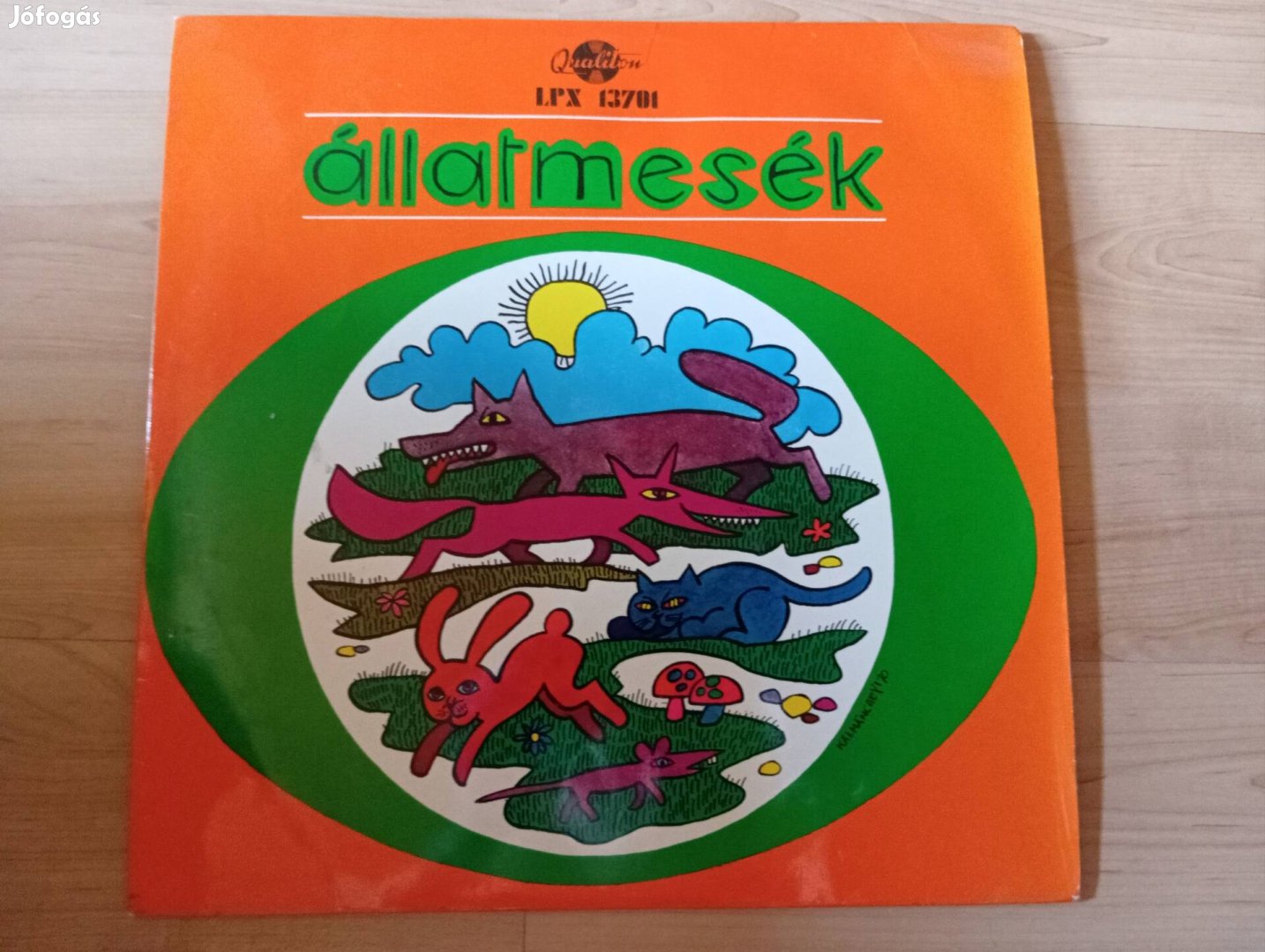 állatmesék bakelit (vinyl) lemez