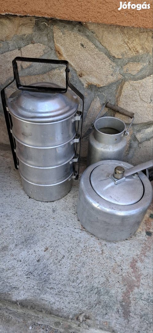 alumínium ételhordok, kukta, teás