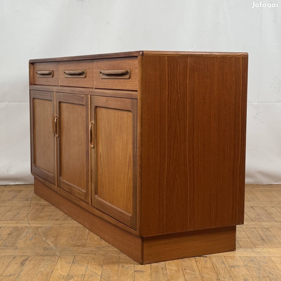 angol Gplan retro teak komód tálalószekrény