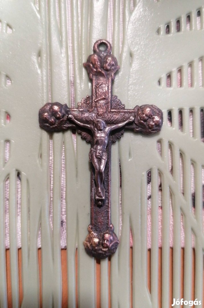 antik nagy méretű kereszt medál