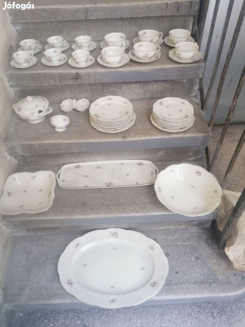 antik porcelán készlet