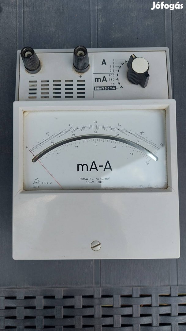 árammérő, ampermérő, analóg műszer