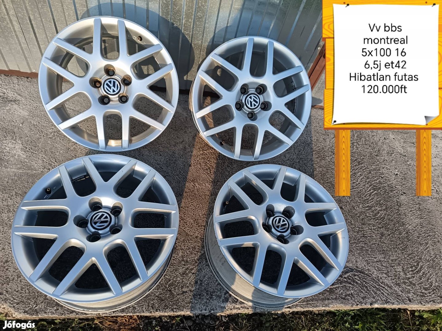 bbs montreal 5x100 16 col alufelni szett 