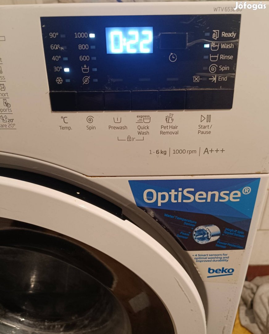 beko mosógép hibátlan állapotban